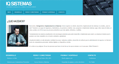 Desktop Screenshot of iqsistemas.com